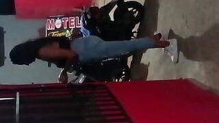 He fucks a 21 year old boy after the disco sex in a public motel porn video